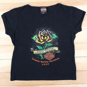 2007 Orlando Bike Week Harley-Davidson Medium Made in USA Women Biker